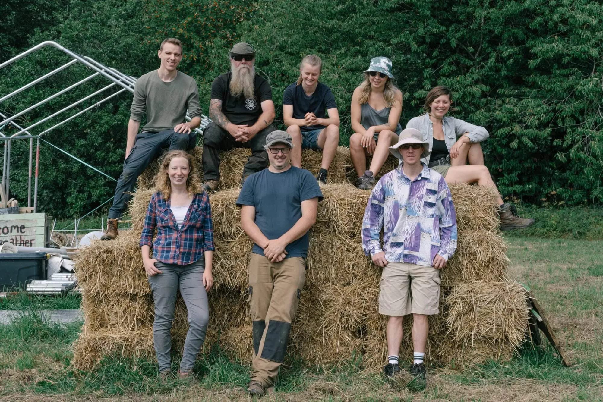 The Reagther Team at the farm