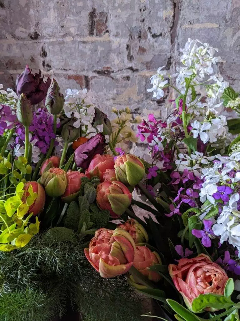 wedding flower bucket